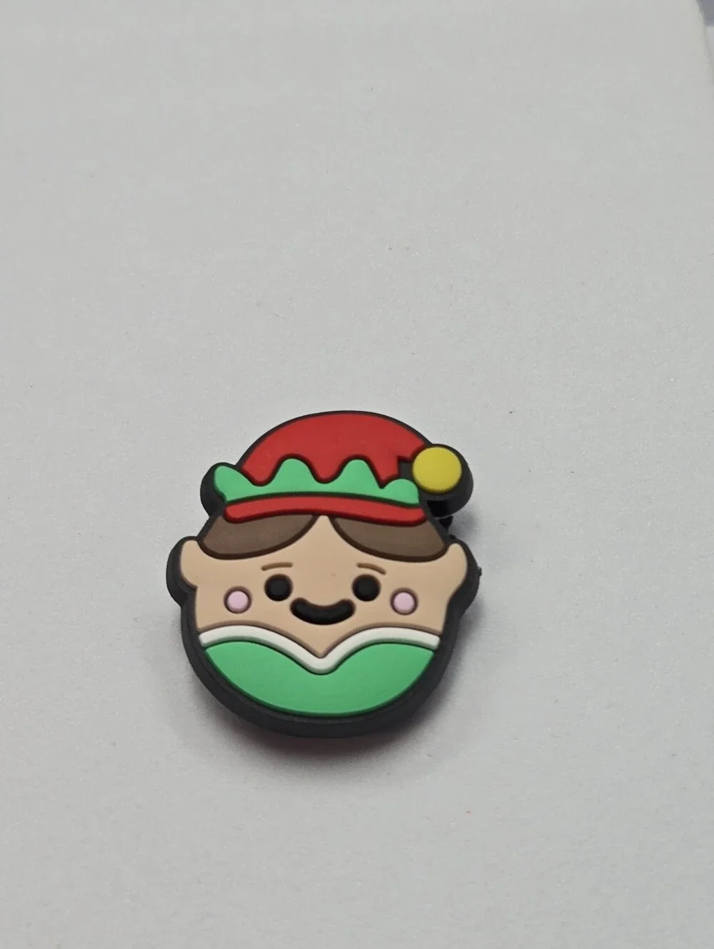 Christmas Elf Croc Shoe Charm Santa Helper Holiday North Pole Jibbitz Style
